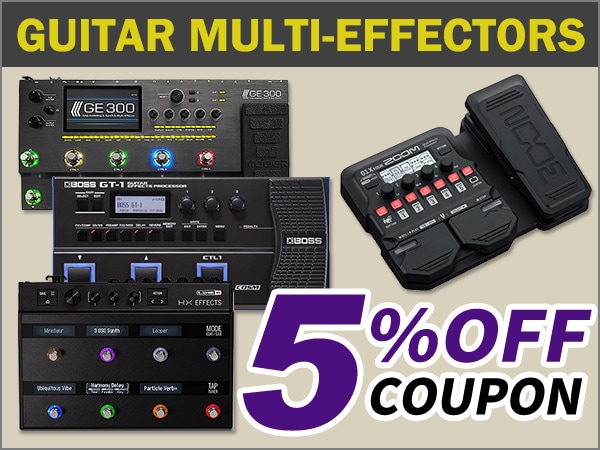 Coupon for up to 5% OFF guitar multi-effectors