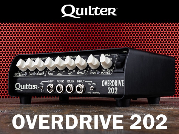 Quilter New Overdrive 202 200W output compact amplifier head now available!