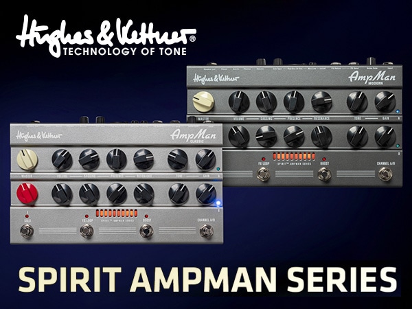Hughes & Kettner SPIRIT Amp Man series pedal amp now available!