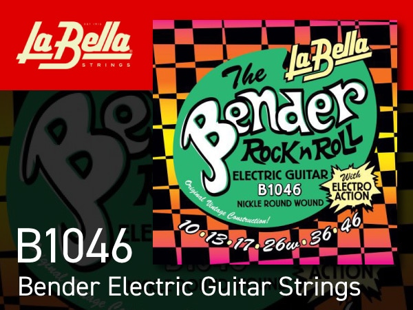 La Bella / B1046 "The Bender" guitar strings with vintage tones now in stock!