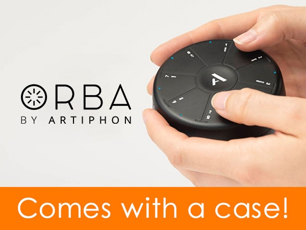 The Artiphon / ORBA MIDI device comes with a case!