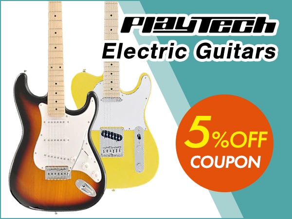 Coupon for 5% OFF for Playtech Electric Guitars!