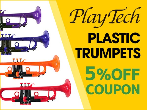 Coupon for 5% OFF for PLAYTECH PLASTIC TRUMPETS