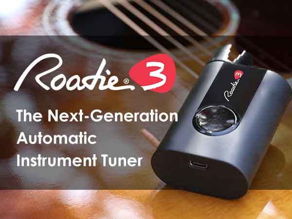 【新製品】弦をピッキングするだけで自動的にチューニング！Roadie 3発売開始