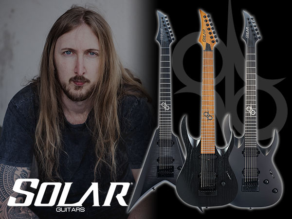 Ola Englund（THE HAUNTED）が立ち上げたギターブランド SOLAR GUITARS 取扱開始！