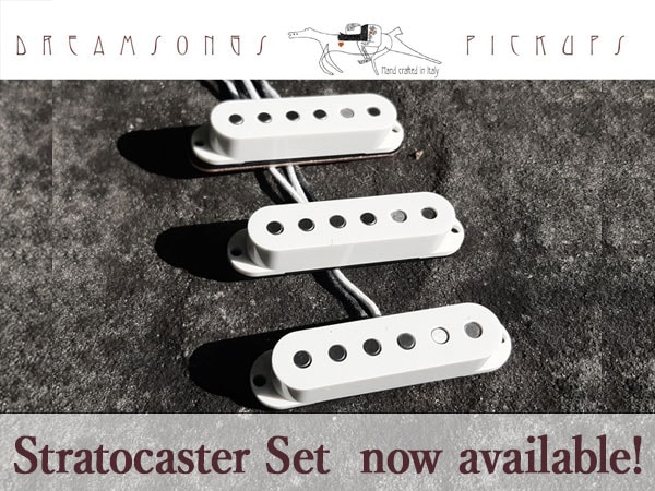Stratocaster pickups made by the Italian pickup brand Dreamsongs Pickups are now available!
