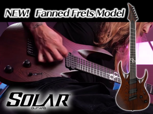 Fanned Frets Model From SOLAR GUITARS!