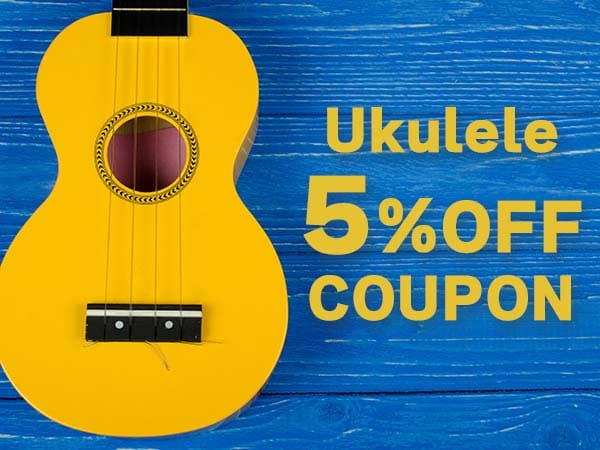 5% Coupon OFF Ukulele!