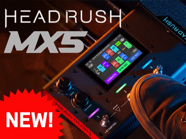 MX5, a compact FX / amp modeling processor, is on sale from HEADRUSH!