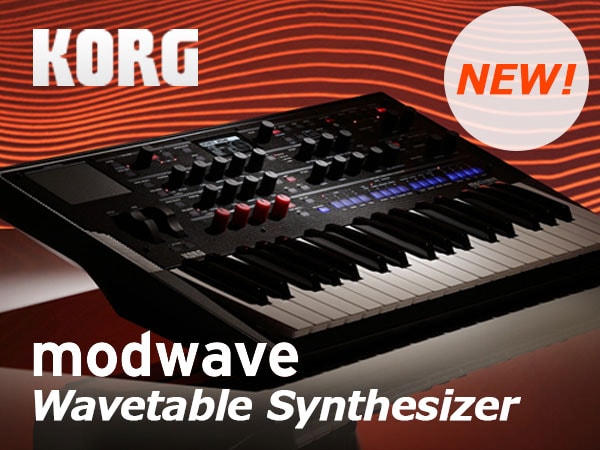 New wave table synthesizer, modwave, from KORG 