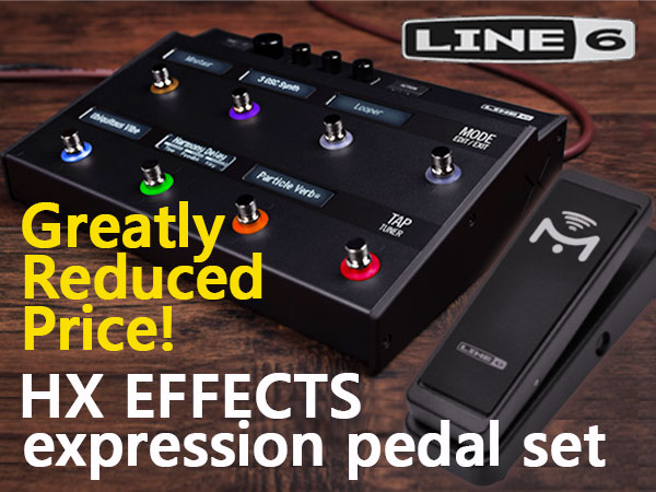 HX EFFECTS expression pedal set at a greatly reduced price!