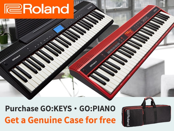 Buy Roland GO:KEYS or GO:PIANO and get a free case!