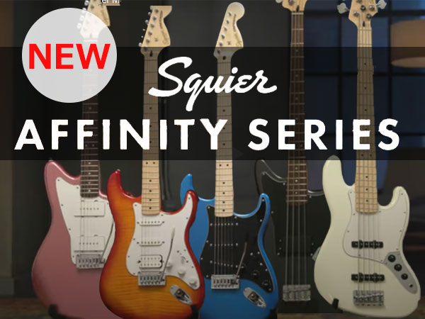 Introducing the Squier Affinity series guitars and basses!