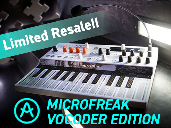 Limited resale of the popular synthesizer MICROFREAK VOCODER EDITION!!