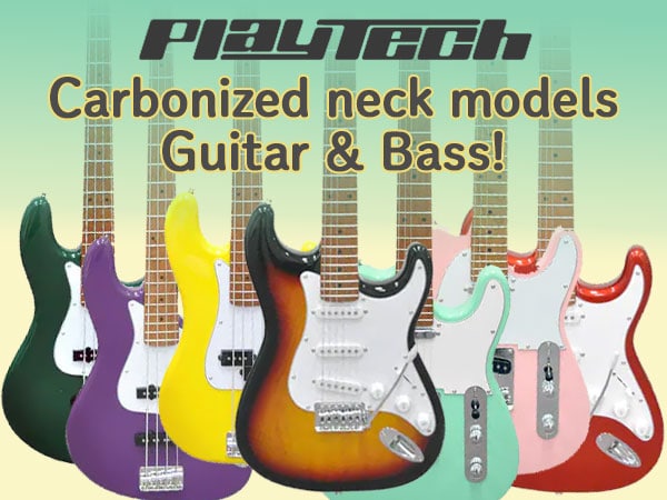  Carbonized neck models for PLAYTECH electric guitar / bass!