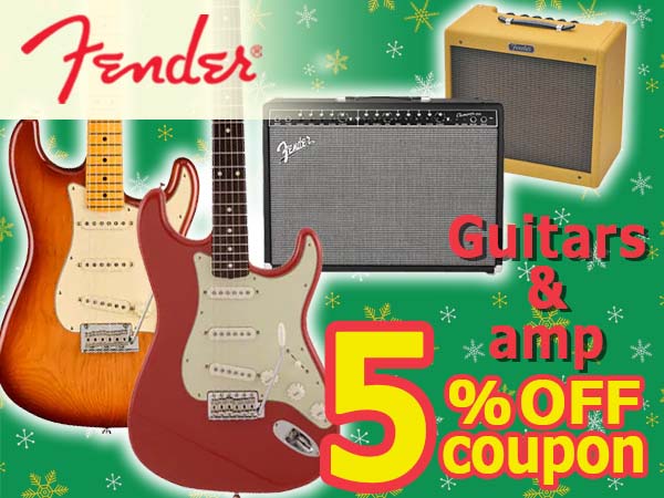 FENDER electric guitar / guitar amplifier 5% OFF coupons !