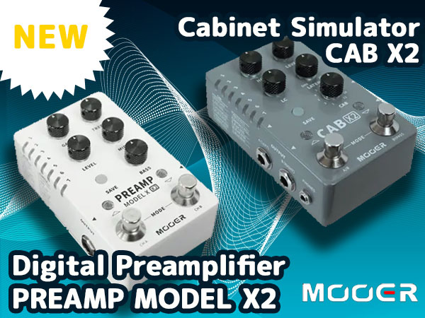 New products of cabinet simulator and digital preamplifier from MOOER!
