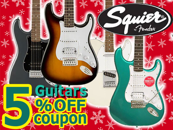 SQUIER electric guitar 5% OFF coupons !