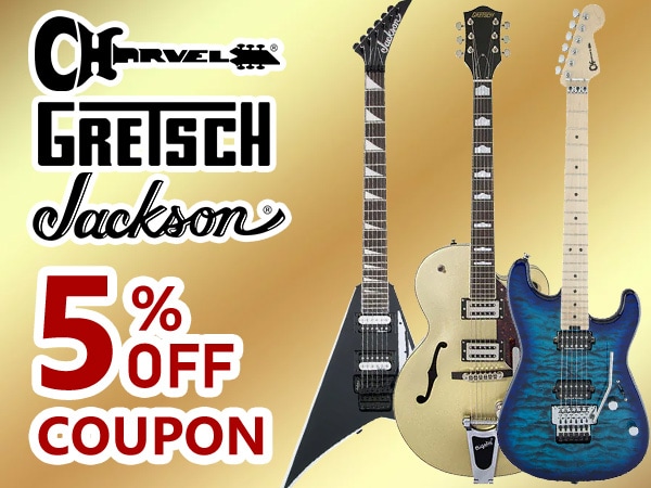 エレキギター人気ブランド5%OFFクーポン！