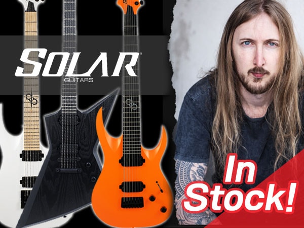 SOLAR GUITARS products have finally arrived!