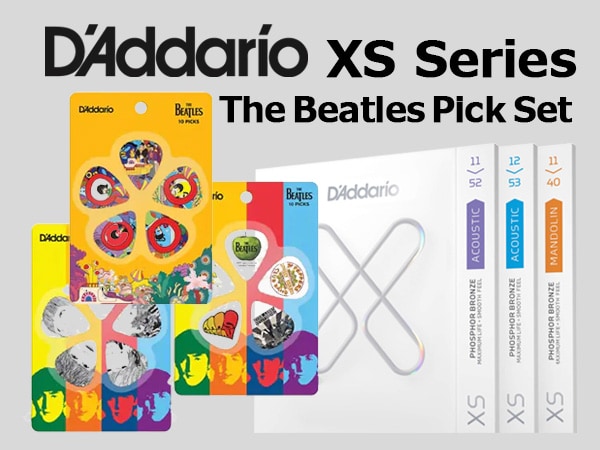 Daddario XS Strings come with The Beatles Picks!