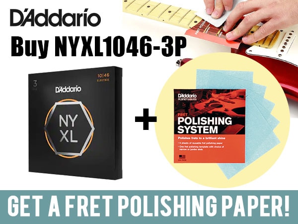 [Campaign Extended] Buy Daddario Popular strings and get polishing paper set!