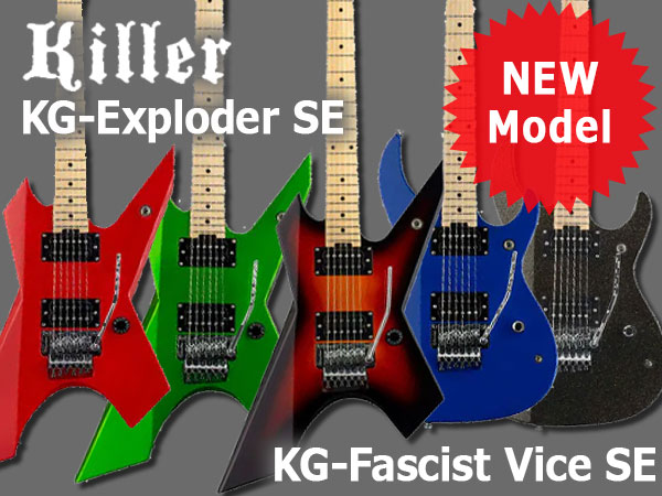 Killer guitarsより 「KG-Exploder SE」「KG-Fascist Vice SE」新発売！