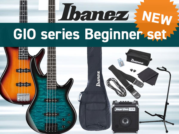 Ibanez GIO series electric bass beginner set is now available!
