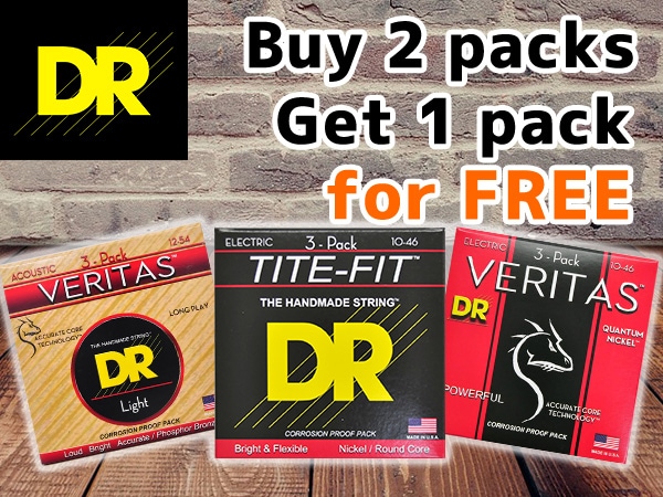 Year-end limited! DR Guitar Strings Buy 2 get one free Campaign!