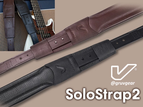 ギター/ベース用ストラップ Gruv Gear「SoloStrap2」新登場