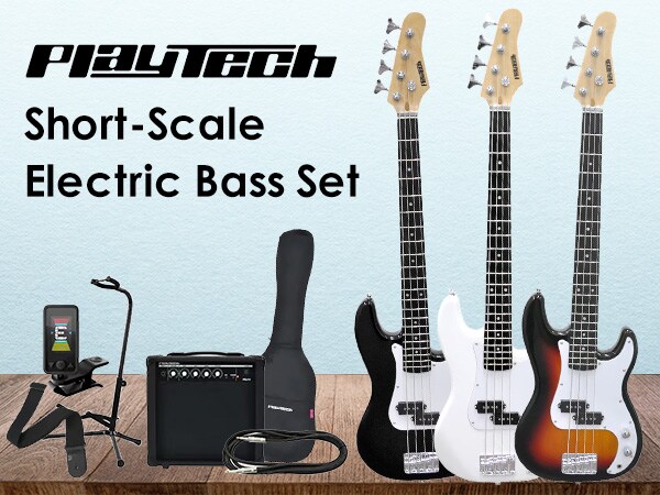 Perfect for kids, too! New short-scale electric bass set released from PLAYTECH!