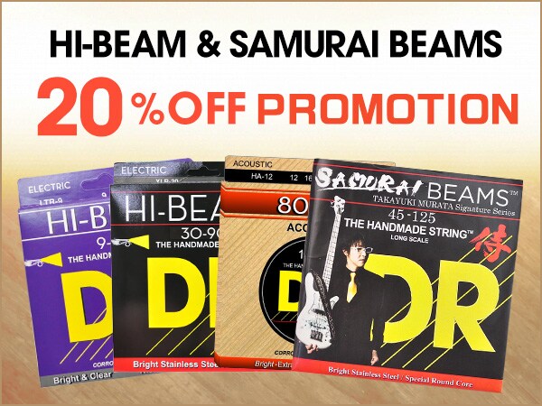 Please take advantage of our limited-time campaign! Get a 20% discount on the DR "HI-BEAM" series and "SAMURAI BEAMS" products.