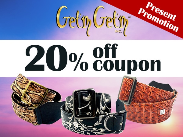 Get'm Get'm Straps 20% off coupon now + giveaway campaign!