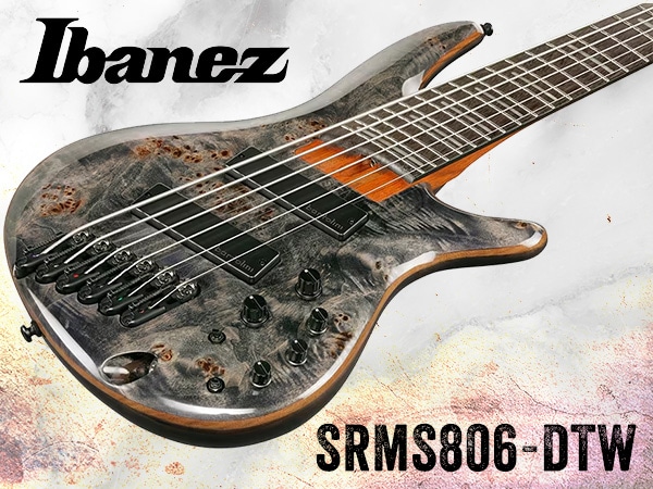 The new  Burl Top 6-string bass from Ibanez, SRMS806-DTW, is now available