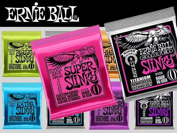 ERNIE BALLの定番弦+コーティング弦のお試しセットを取扱開始！