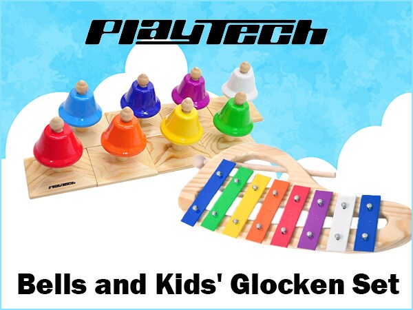 Bells and kids' glocken sets are now available from PLAYTECH!