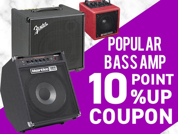 Popular bass amp 10% increase in points coupon!