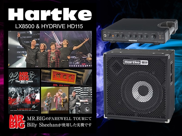 HARTKE equipment signed by Billy Sheehan is now on display at the Narita Showroom!