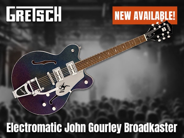 Gretsch's new signature model, "Electromatic John Gourley Broadkaster," is now available!