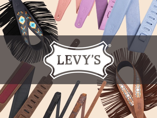 人気ギター/ベース用ストラップLEVY'Sに春の新作登場！