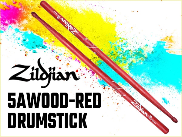 ZILDJIAN / 5AWOOD-RED DRUMSTICK in stock!