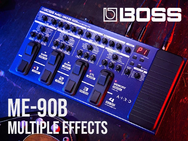New "ME-90B MULTIPLE EFFECTS" multi-effects pedal for bass from BOSS!