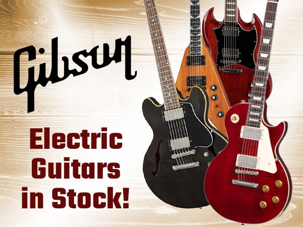 Various Gibson electric guitars in stock!