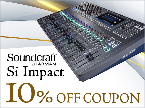 10% Off Coupon for Soundcraft Digital Mixer Si Impact