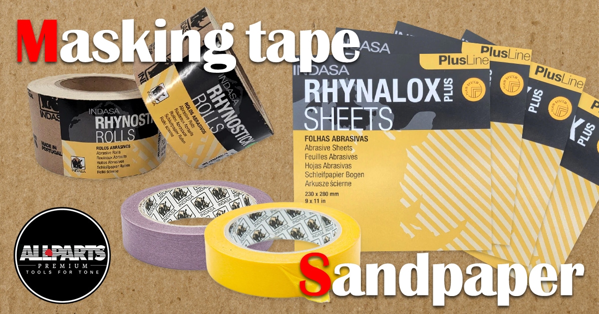 New sandpaper and masking tape from ALLPARTS!|Sound House