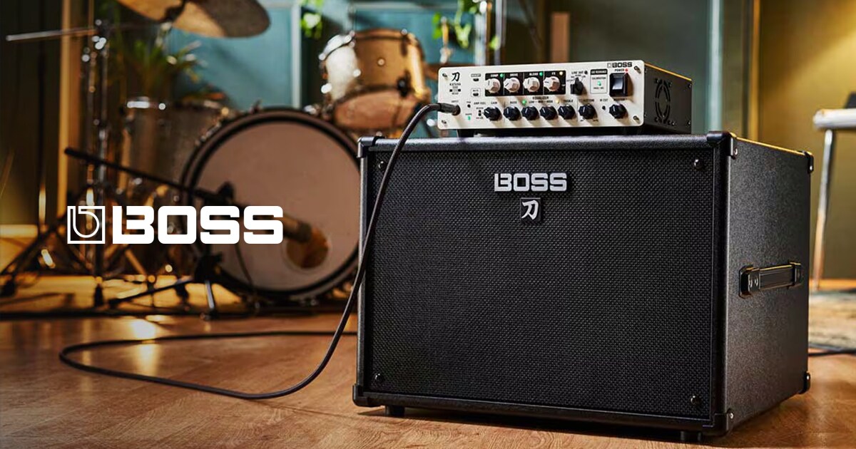 BOSS KATANAベースアンプに、ヘッドとキャビネットが新登場
