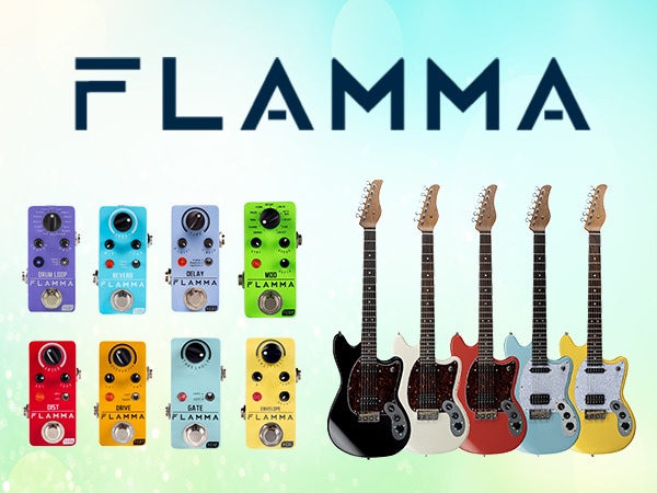 Now available: Guitar & effects brand "FLAMMA"!