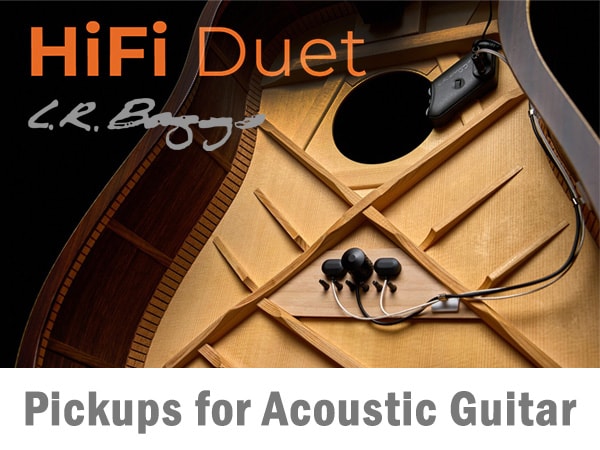 Started handling L.R. Baggs' HiFi DUET pickups for acoustic guitar!