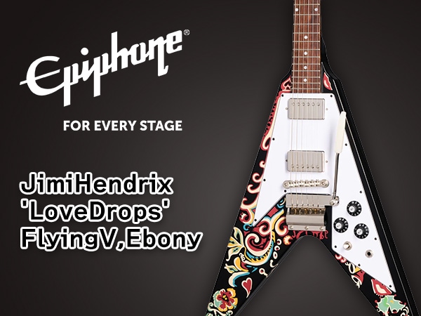 EPIPHONE「JimiHendrix "LoveDrops"FlyingV,Ebony」ついに入荷！
