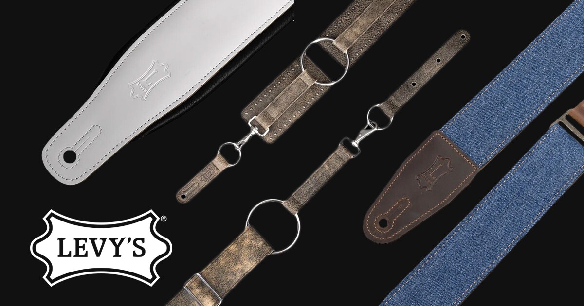 大人気LEVY'Sギター/ベース用ストラップに新製品登場
